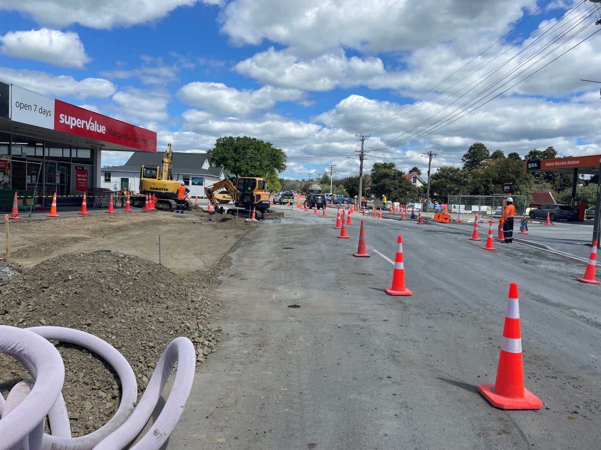 Intersection works progress ahead of Labour Weekend